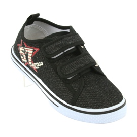 Velcro sneakers Atletico jeans black 1
