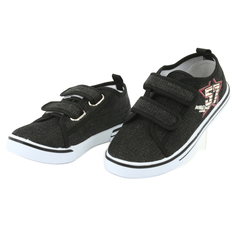 Velcro sneakers Atletico jeans black 3