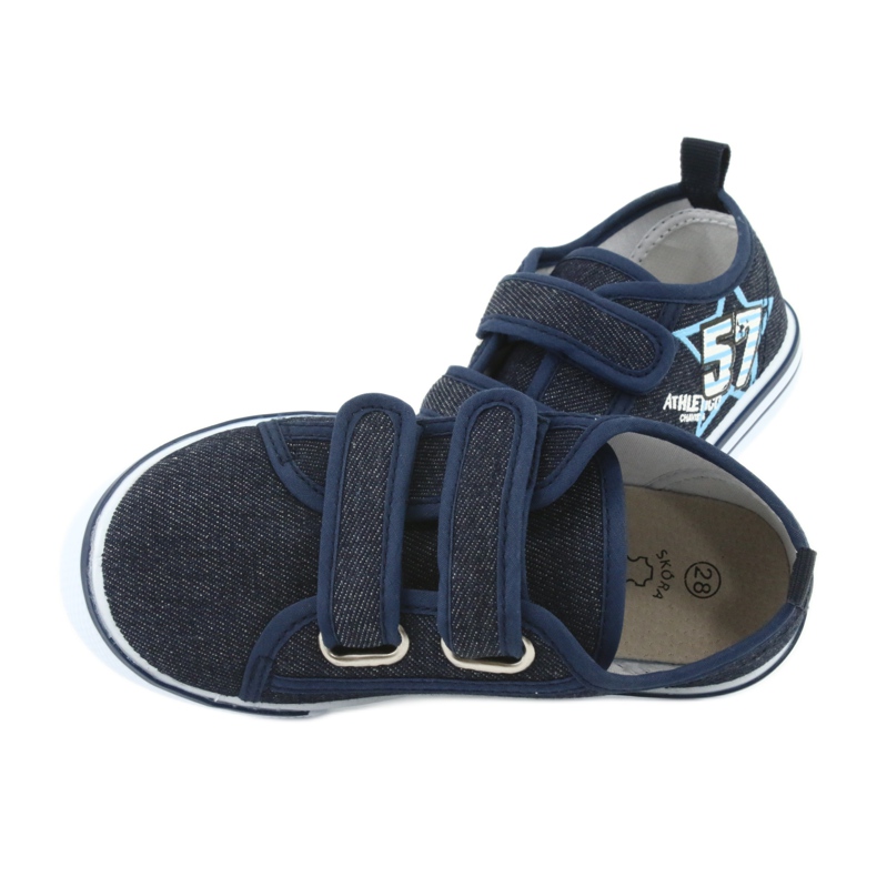 Velcro sneakers Atletico jeans navy blue 6 Velcro sneakers Atletico jeans navy blue 6