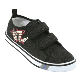 Velcro sneakers Atletico jeans black 1