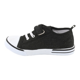 Sneakers with leather insert Atletico BSM029 black 2