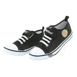 Sneakers with leather insert Atletico BSM029 black 3