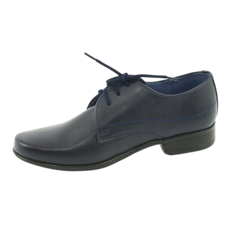 Gregors Boys shoes leather navy blue insert 2 Gregors Boys shoes leather navy blue insert 2