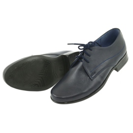 Gregors Boys shoes leather navy blue insert 5 Gregors Boys shoes leather navy blue insert 5