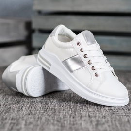 SHELOVET Lace-up Sports Shoes white 2