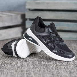 Ideal Shoes Tied Shoes With Mesh black yellow 2