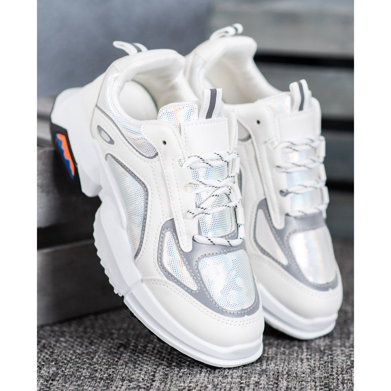 SHELOVET Sports Sneakers On The Platform white multicolored 2