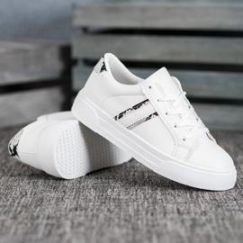 SHELOVET Sport shoes made of eco leather white 2 SHELOVET Sport shoes made of eco leather white 2