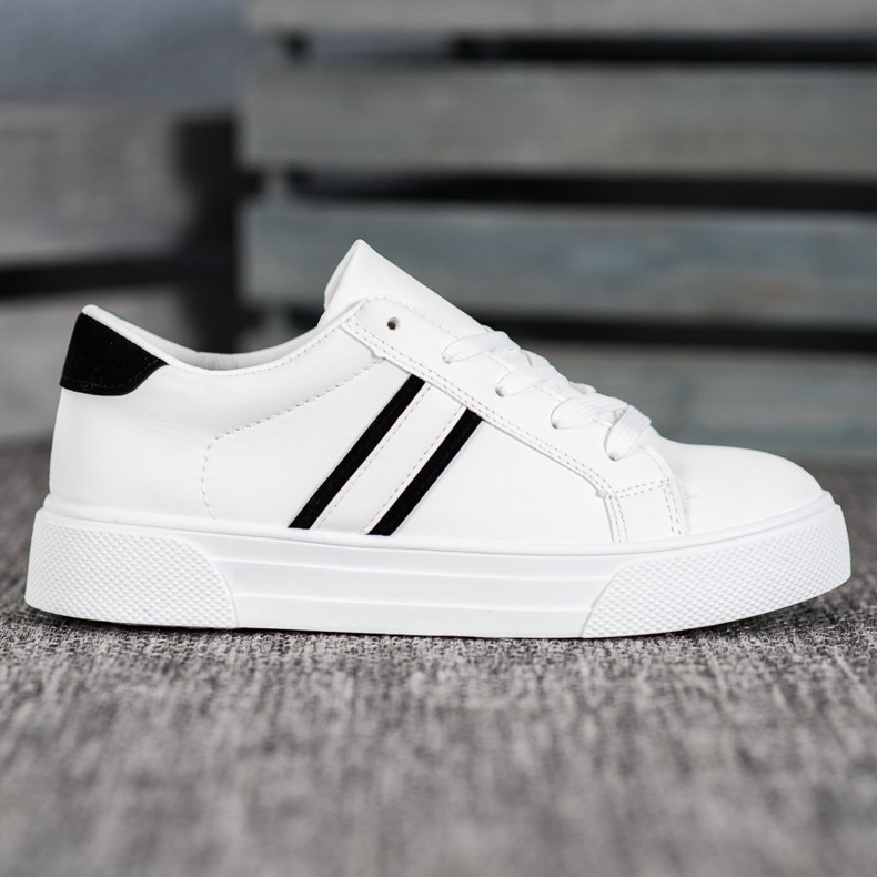 SHELOVET Sport shoes made of eco leather white 1 SHELOVET Sport shoes made of eco leather white 1