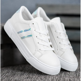 SHELOVET Sport shoes made of eco leather white 1
