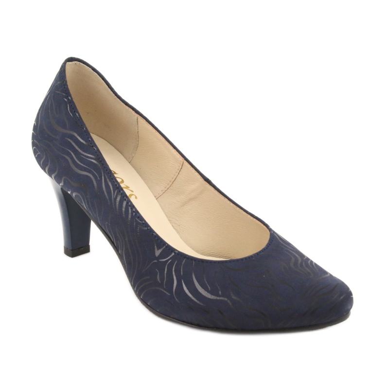 Gregors 689 navy blue women's pumps 1