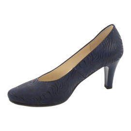 Gregors 689 navy blue women's pumps 2
