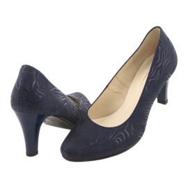 Gregors 689 navy blue women's pumps 4
