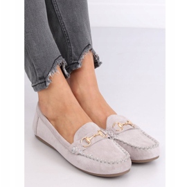Gray suede loafers 77-192 Gray grey 1
