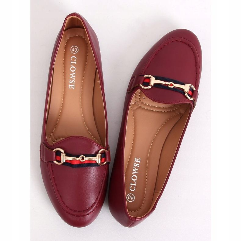 Claret loafers 9F177 Burgundy red 2