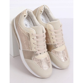 Gold women's sports shoes BL206 Gold golden 1