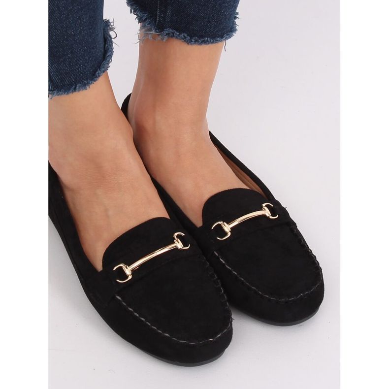 Black women's loafers 99-01A Black 2 Black women's loafers 99-01A Black 2