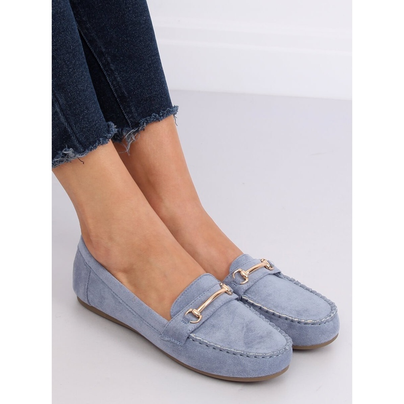 Women's blue loafers 99-01A Blue 1