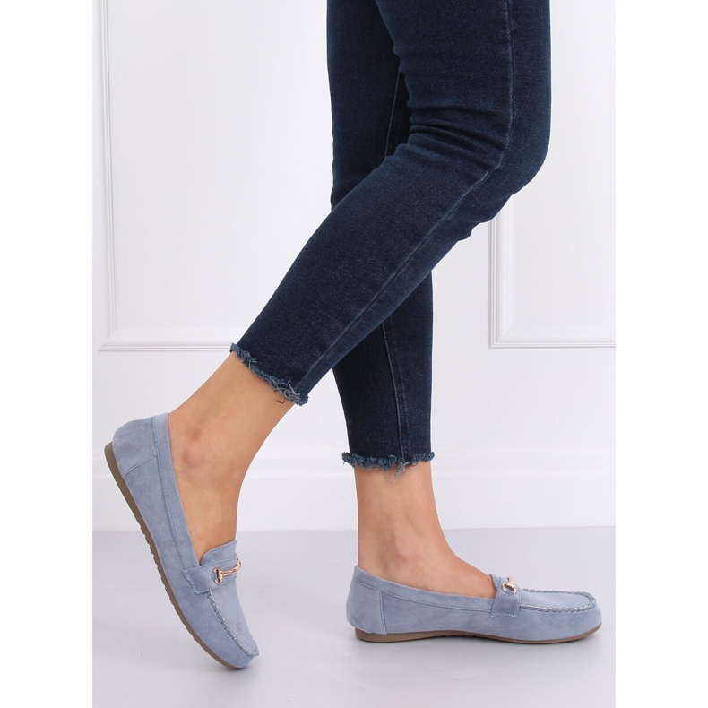 Women's blue loafers 99-01A Blue 2