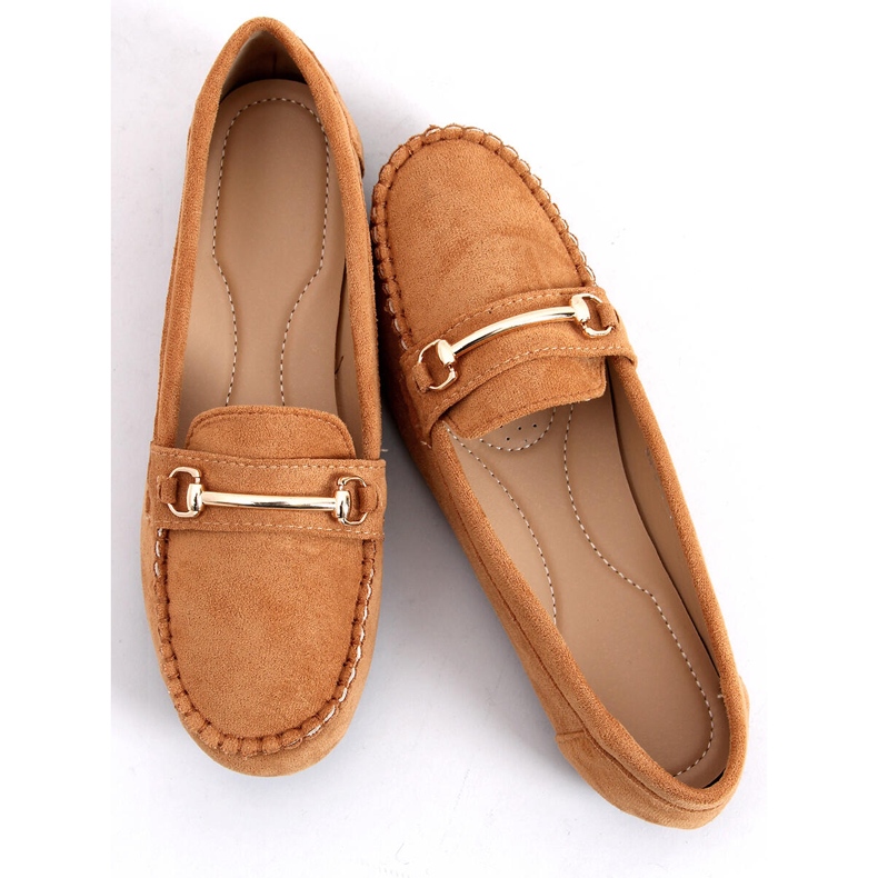Women's loafers camel 99-01A Camel brown 1