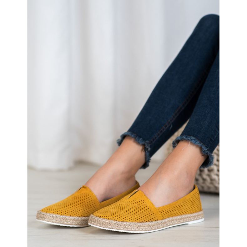 SHELOVET Casual Slipons yellow 2 SHELOVET Casual Slipons yellow 2