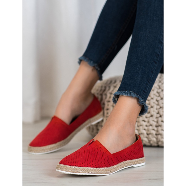 SHELOVET Casual Slipons red 1