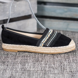 RTX WALK Comfortable Espadrilles With Ornaments black 1