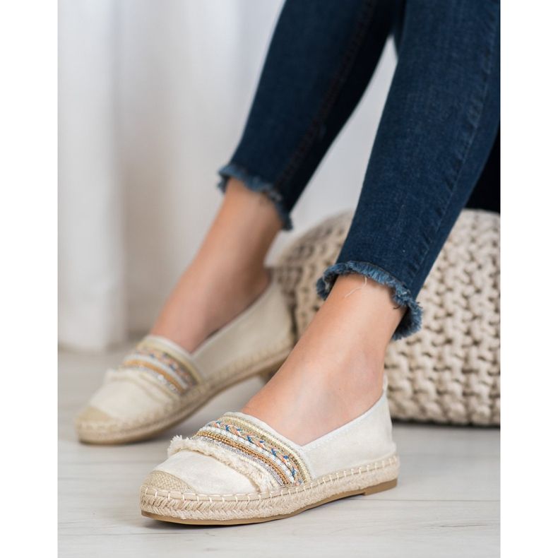 RTX WALK Comfortable Espadrilles With Ornaments beige 1