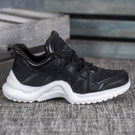 RTX WALK Black Sneakers With Glitter 2