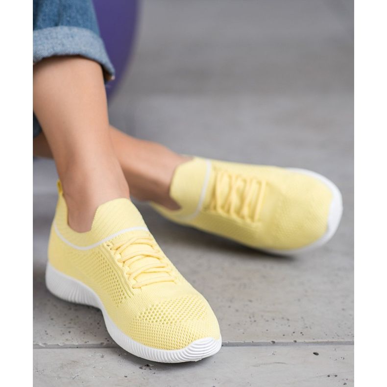 SHELOVET Yellow Sport Shoes 1