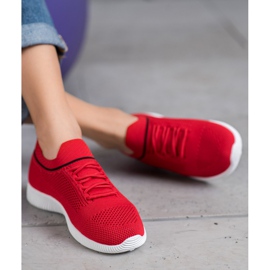 SHELOVET Red Sports Shoes 1