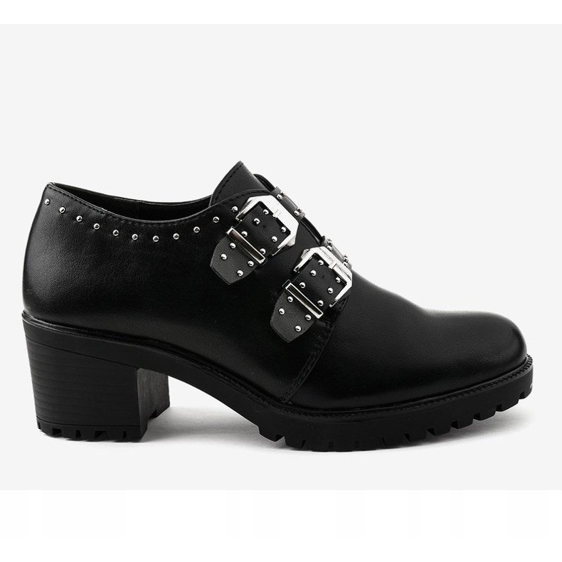 Black brogues with studs on the NC176 block 2