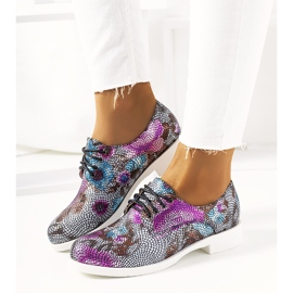 Classic black floral jazz shoes ZG629-1 1