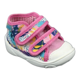 Befado orange children's shoes 212P064 white navy blue blue pink yellow 1