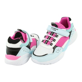 Fashionable American Club ES07 sports shoes white blue pink 4