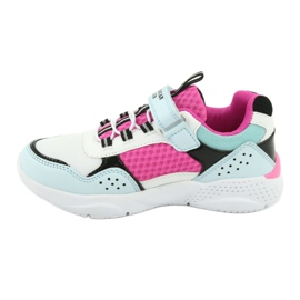 Fashionable American Club ES07 sports shoes white blue pink 2