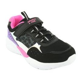 Fashionable American Club ES07 sports shoes black purple pink grey 1
