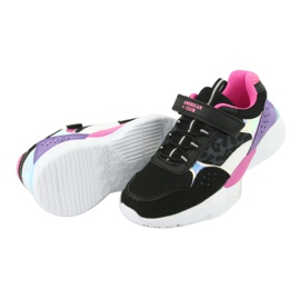 Fashionable American Club ES07 sports shoes black purple pink grey 5