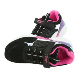Fashionable American Club ES07 sports shoes black purple pink grey 6