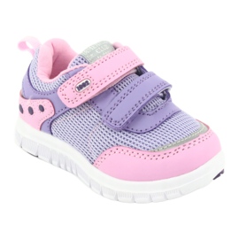 American Club ES23 two velcro sports shoes purple pink 1