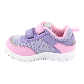 American Club ES23 two velcro sports shoes purple pink 2