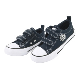 Navy American Club LH35 Velcro Sneakers blue 2