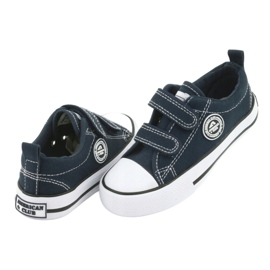 Navy American Club LH35 Velcro Sneakers blue 3