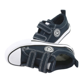Navy American Club LH35 Velcro Sneakers blue 5