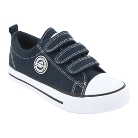 American Club American children's sneakers with Velcro LH33 / 20 white navy blue 1