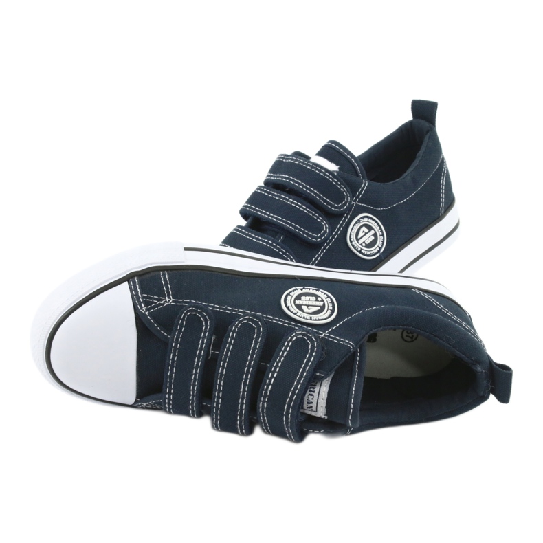 American Club American LH31 navy blue velcro sneakers 5