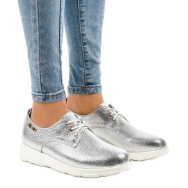 Classic matt silver shoes XC672-1 grey 1
