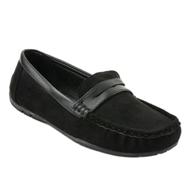 Black loafers of ballerinas BO-378 1 Black loafers of ballerinas BO-378 1