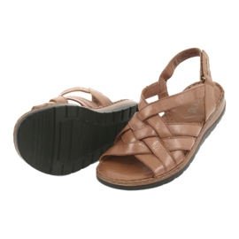 Caprice sandals women's leather brown shoes 5