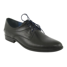 Nikopol Black leather shoes 1736 1